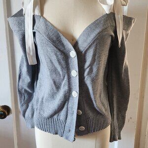 English Factory Cardigan with Shoulder TIes